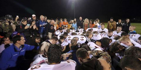 high school football coach prayer