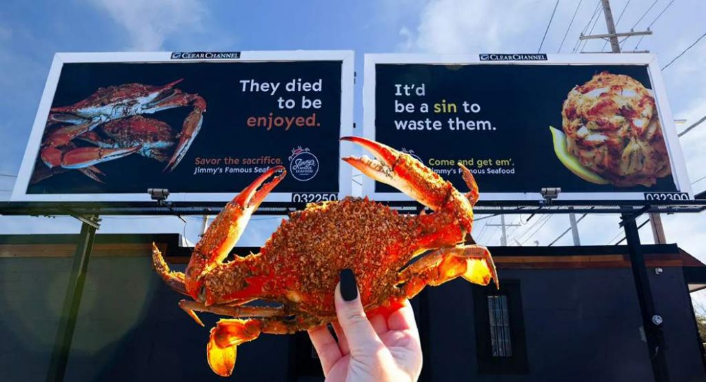 jimmy's famous seafood billboards