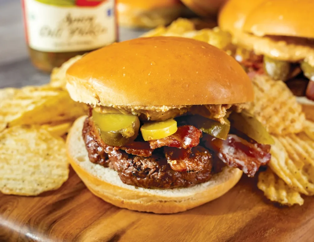 burgers with pickle