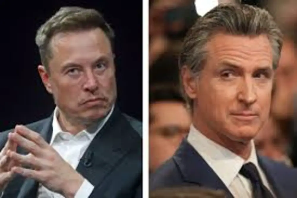 elon musk gavin newsom