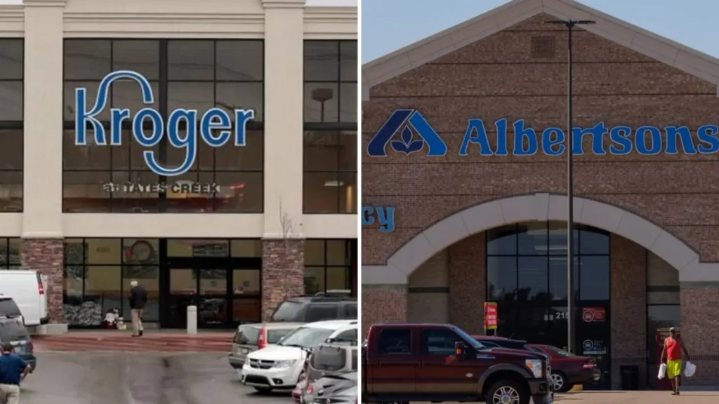 kroger albertson grocery chain giants