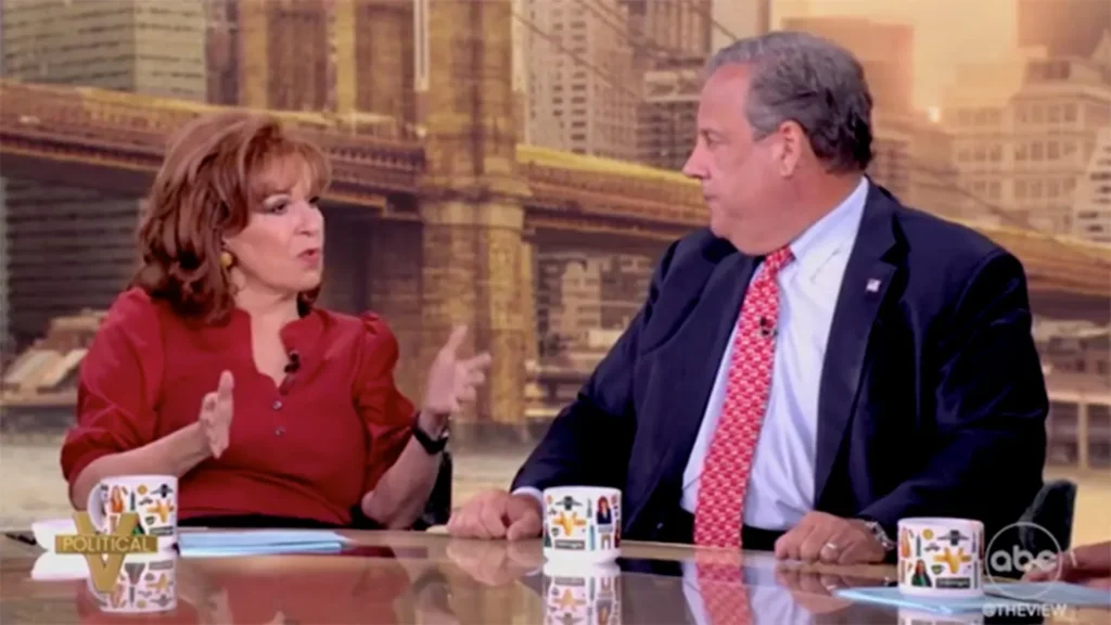 joy behar chris christie