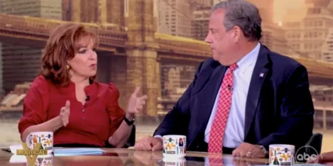 joy behar chris christie