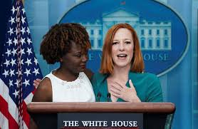 karine jean-pierre and Jen Psaki