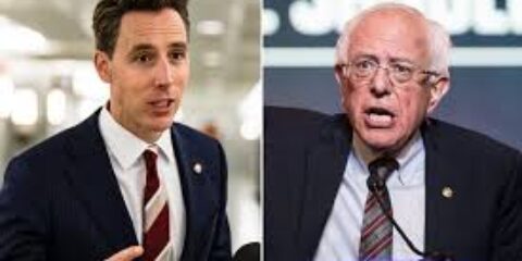 bernie sanders josh hawley