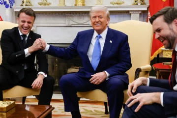 emanuel macron president trump and jd vance