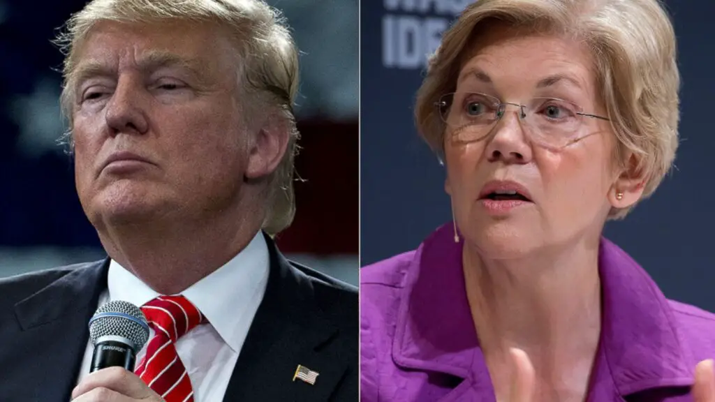 trump and elizabeth warren