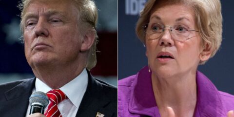 trump and elizabeth warren