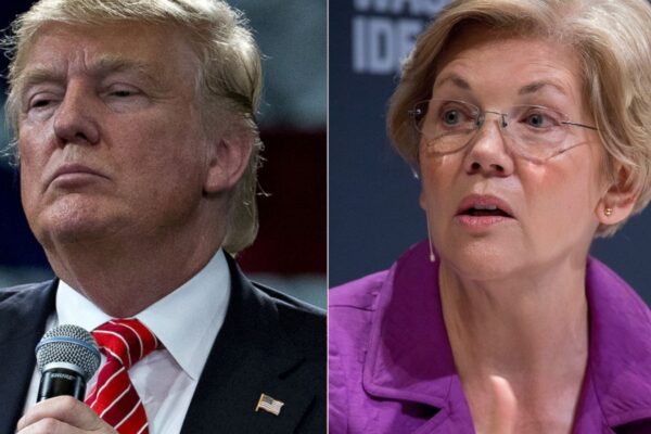 trump and elizabeth warren