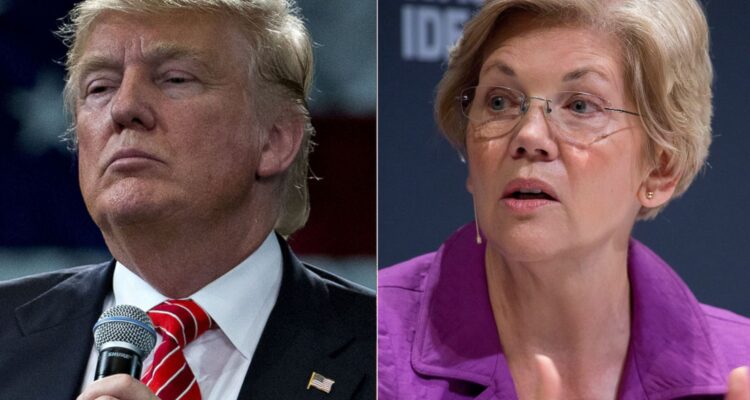 trump and elizabeth warren