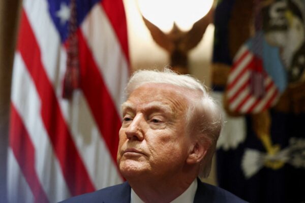 president trump menacing stare
