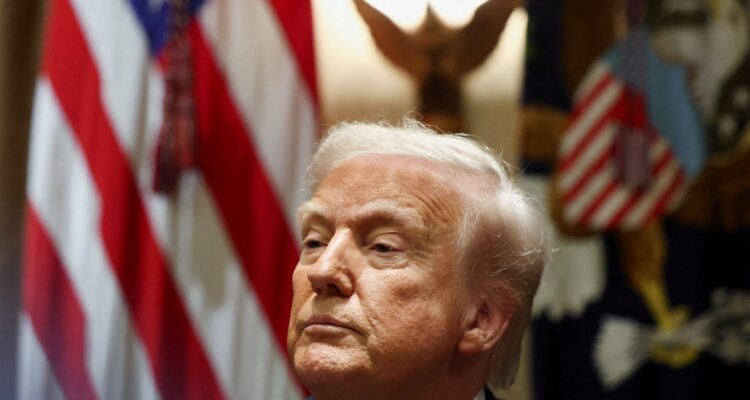 president trump menacing stare