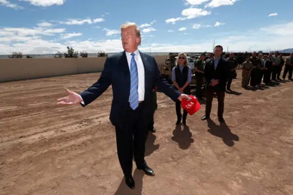 trump at border