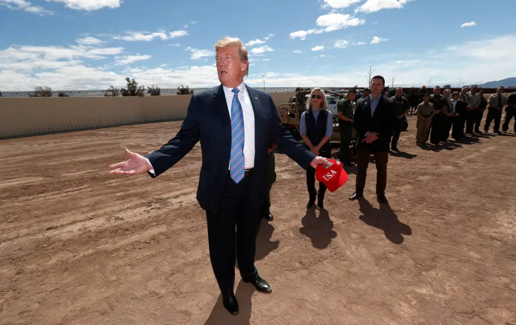 trump at border