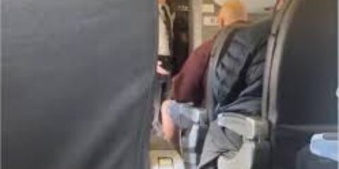john fetterman on airplane