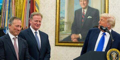 trump and roger goodell 2027 nfl draft