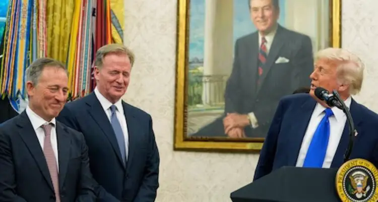 trump and roger goodell 2027 nfl draft