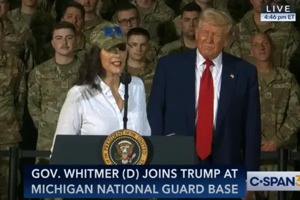 trump and whitmer