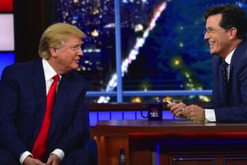 donald trump and stephen colbert