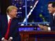 donald trump and stephen colbert
