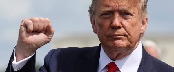 TRUMP WITH FIST UP