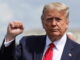 TRUMP WITH FIST UP