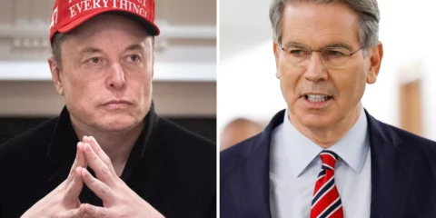 trump treasury secretary scott bessent and elon musk