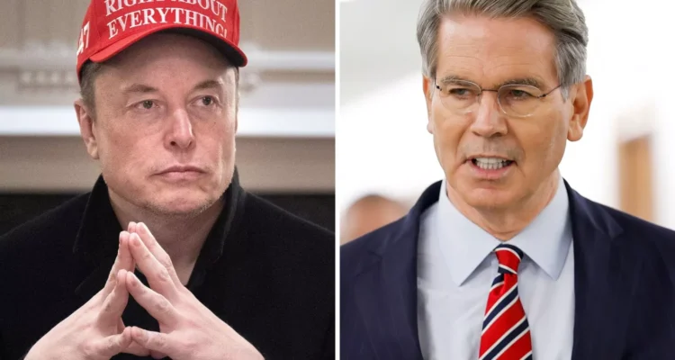 trump treasury secretary scott bessent and elon musk