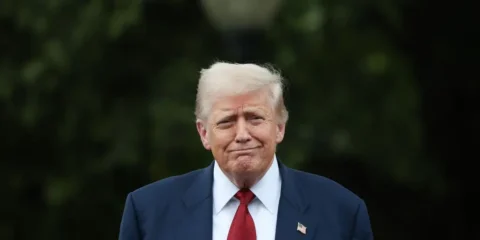 trump smiling