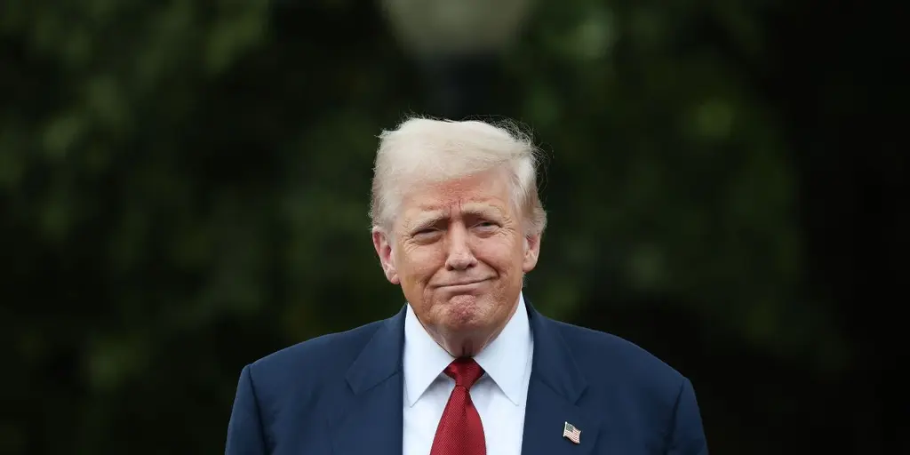 trump smiling