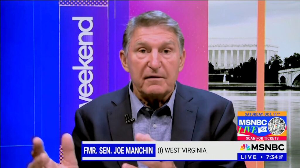 joe manchin former democrat and independent senator