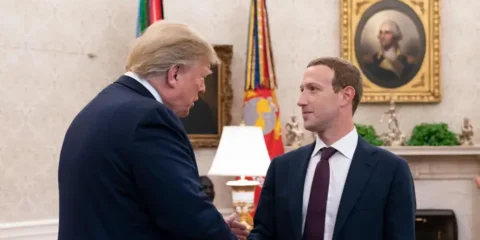 trump and mark zuckerberg