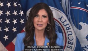 Blue City Airports Refuse to Show Video of Noem Blaming Dems for Shutdown Delays